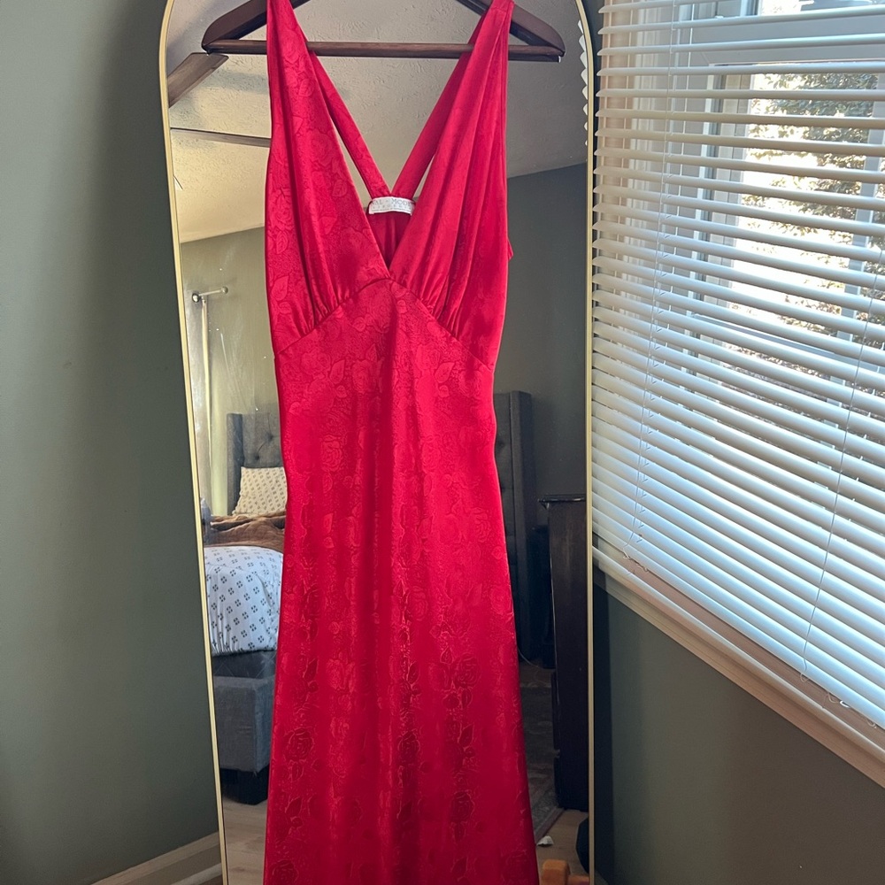 Elegant Red Chemise